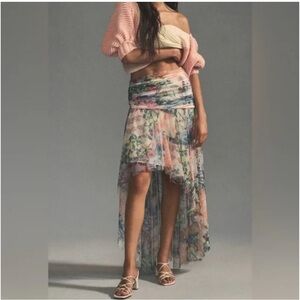 Anthropologie tulle garden beauty,high low skirt size 14 NWT